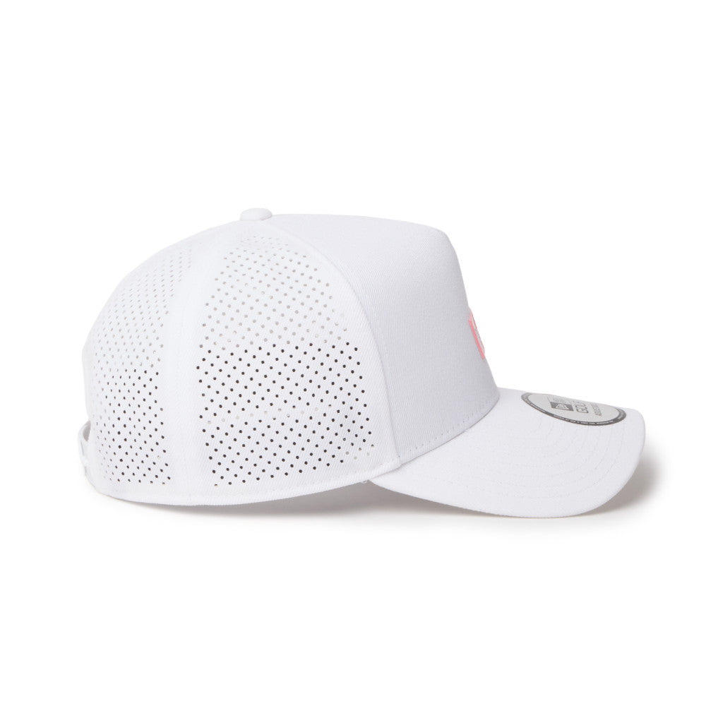 new era box logo golf white 9forty a frame adjustable cap side