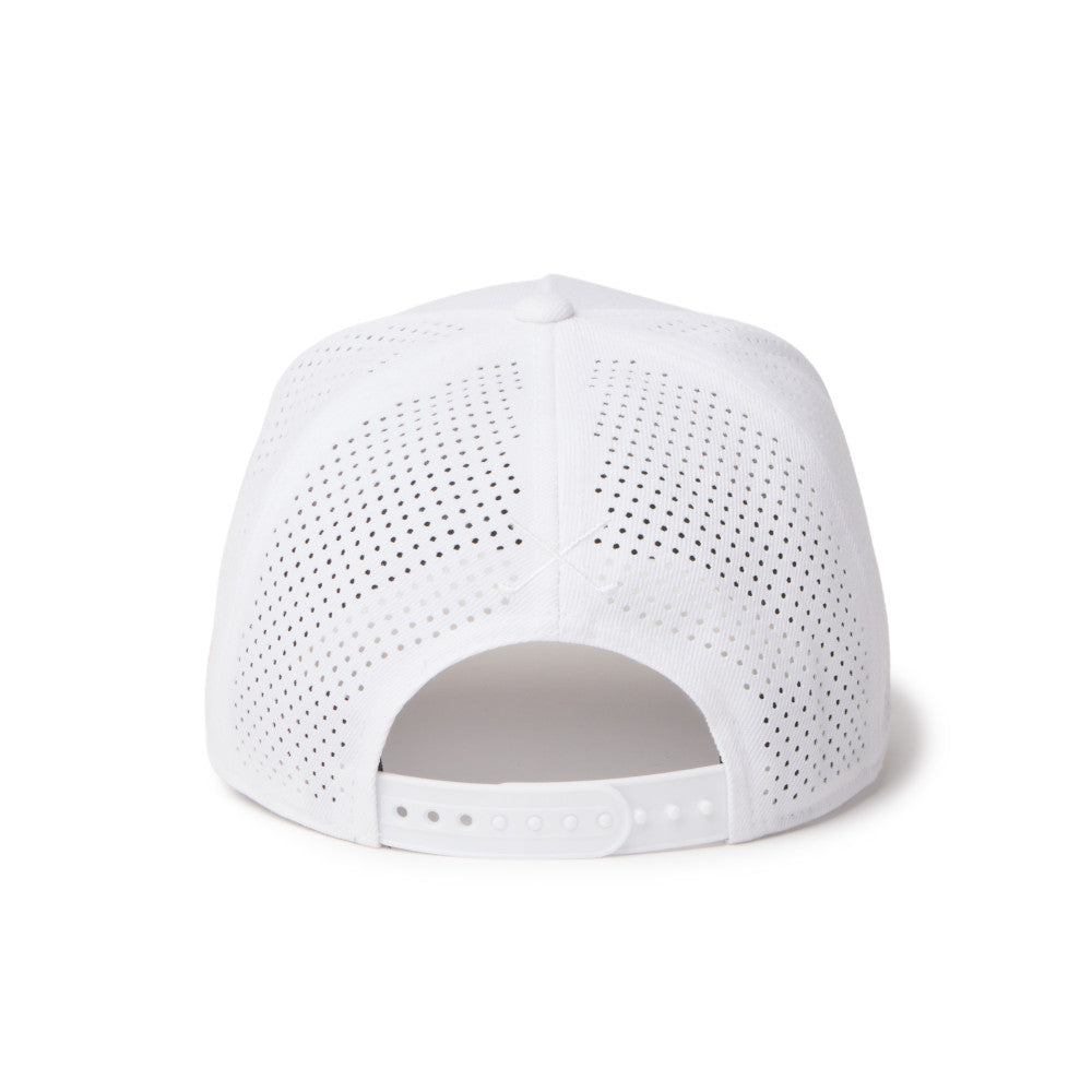 new era box logo golf white 9forty a frame adjustable cap detail and color