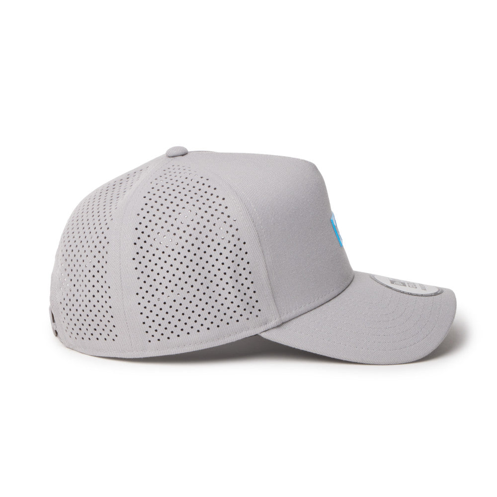 new era box logo golf grey 9forty a frame adjustable cap side