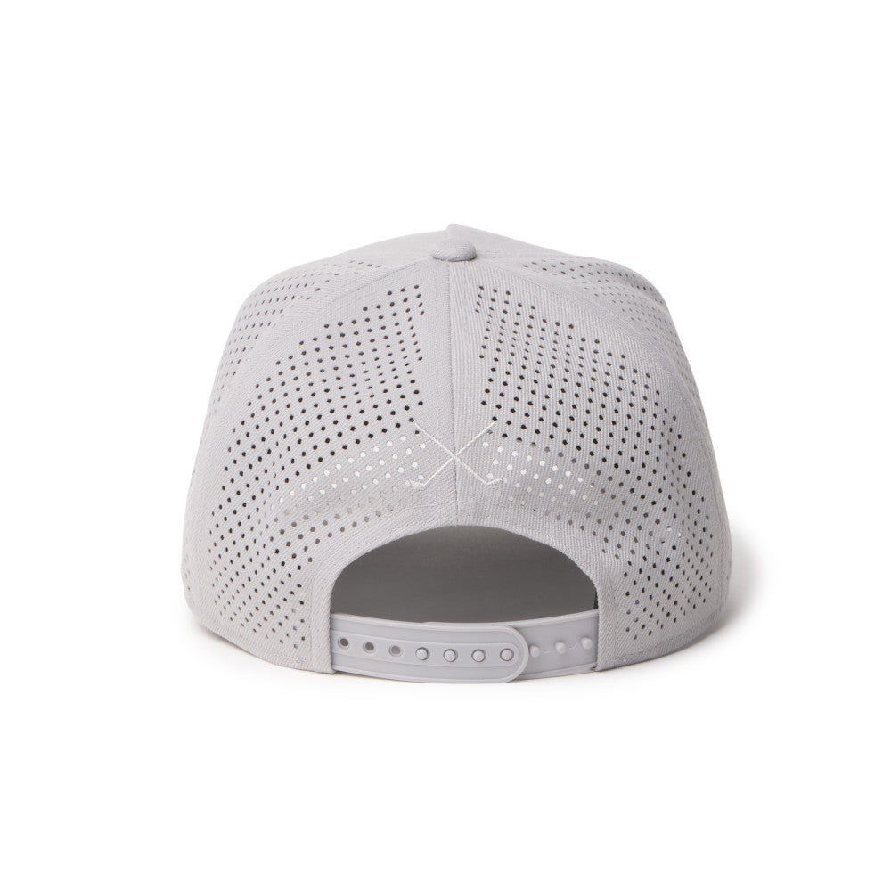 new era box logo golf grey 9forty a frame adjustable cap detail and color