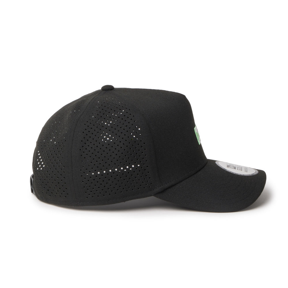 new era box logo golf black 9forty a frame adjustable cap side