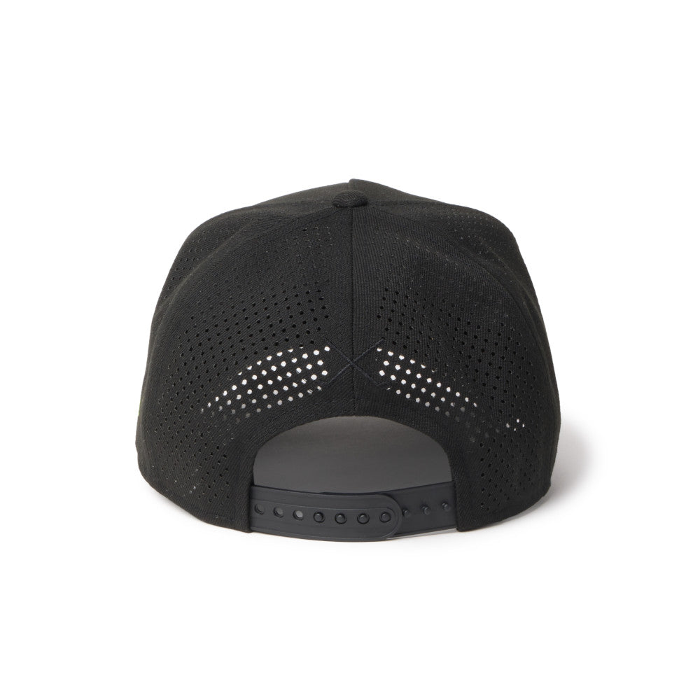 new era box logo golf black 9forty a frame adjustable cap detail and color