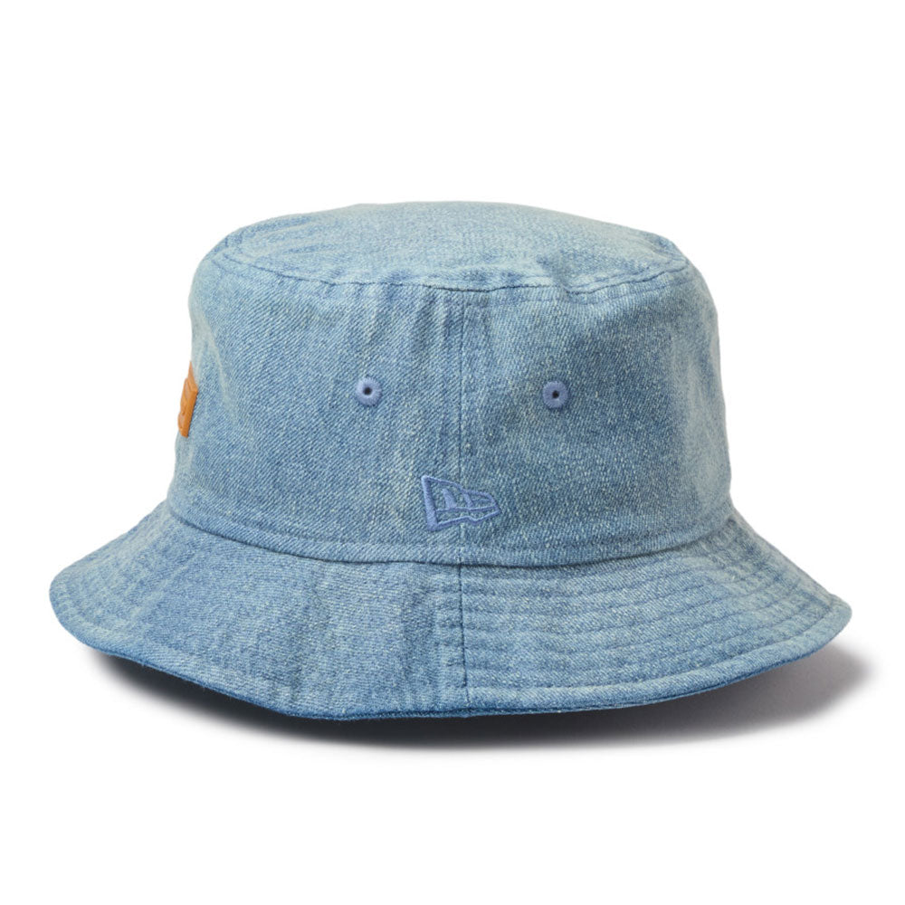 new era 1920 patch washed denim bucket hat other side