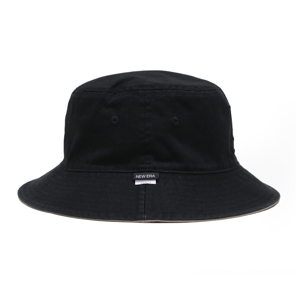 new era los angeles dodgers reversible black pebble bucket hat back