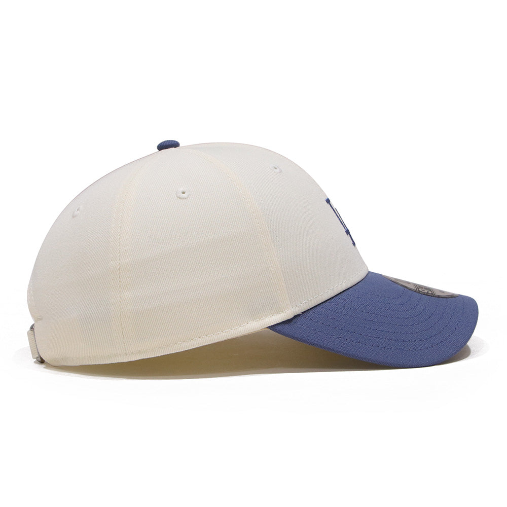 new era los angeles dodgers sweat band cream blue 9forty adjustable cap angle