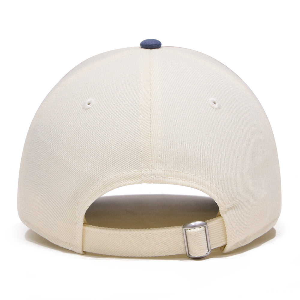 new era los angeles dodgers sweat band cream blue 9forty adjustable cap logo and print
