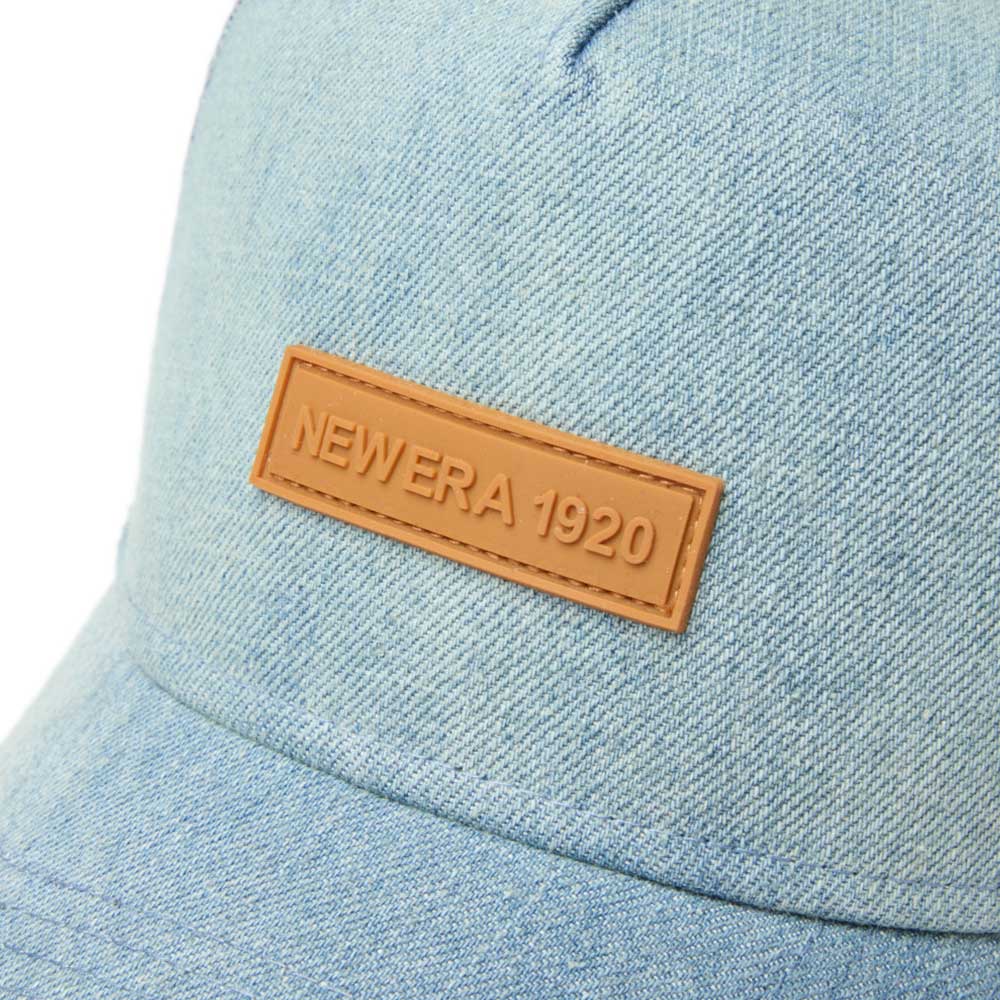 new era 1920 patch washed denim 9forty a frame trucker snapback cap opposite