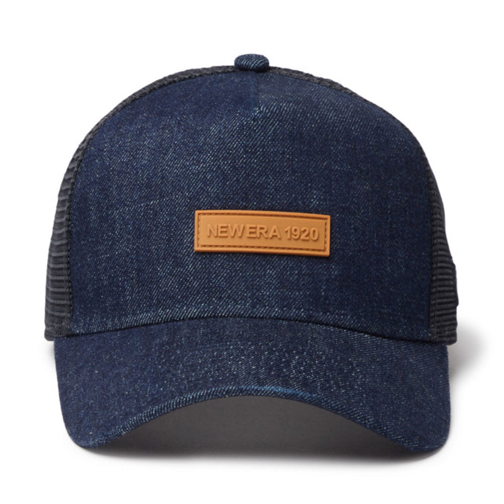 new era 1920 patch denim 9forty a frame trucker snapback cap opposite
