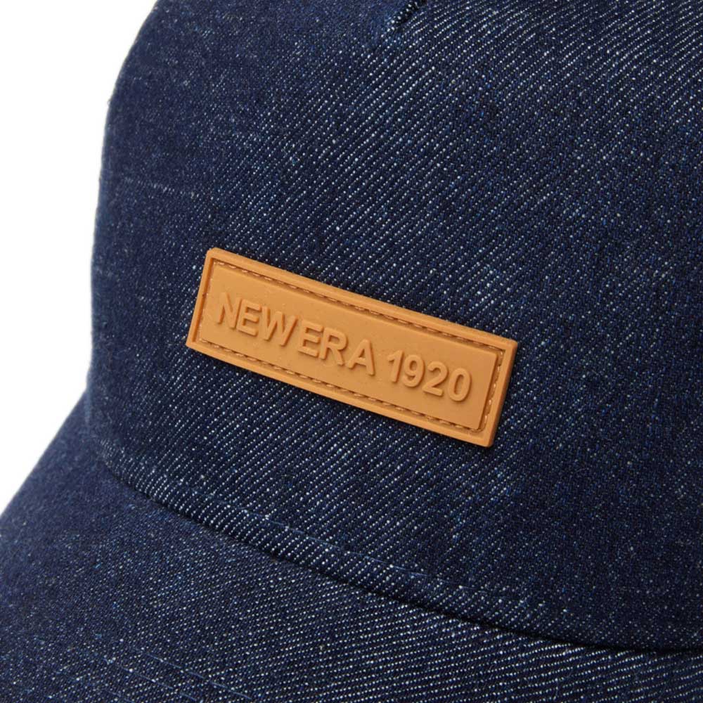 new era 1920 patch denim 9forty a frame trucker snapback cap logo and print