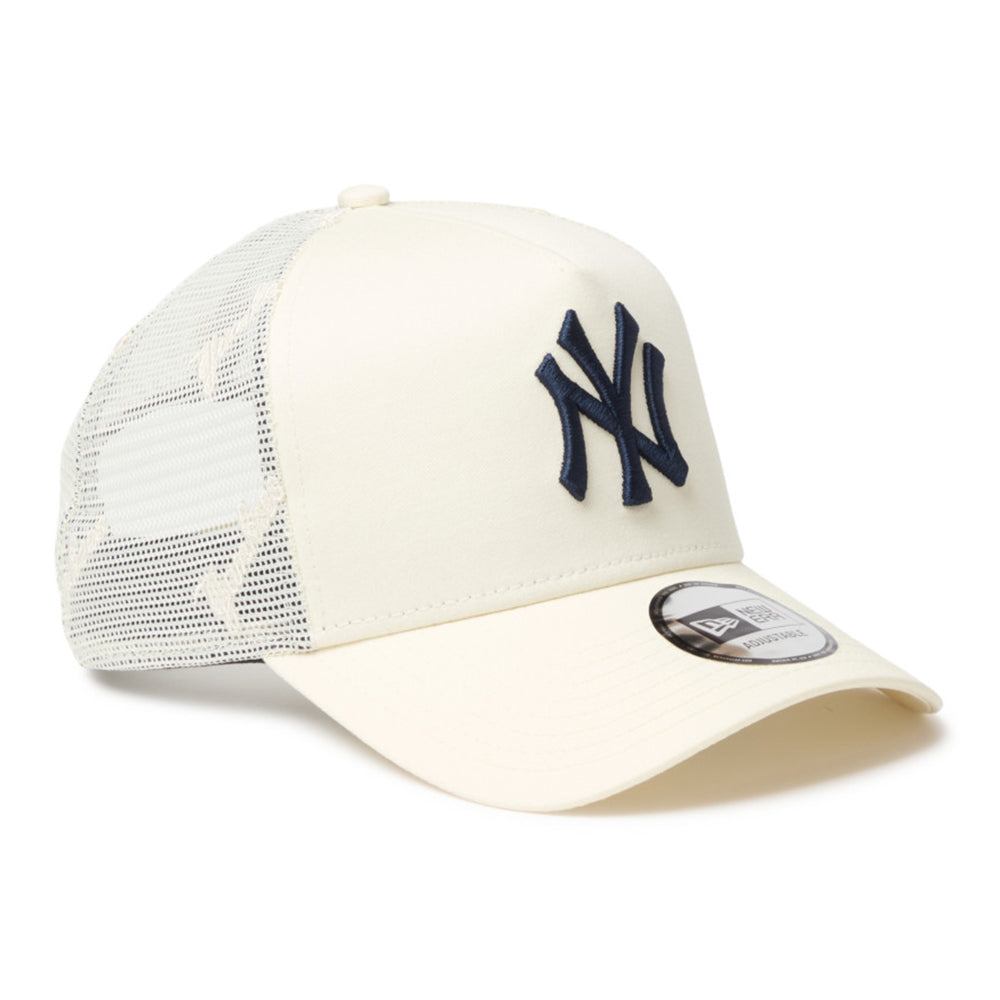 new era new york yankees emb mesh navy 9forty a frame trucker adjustable cap side