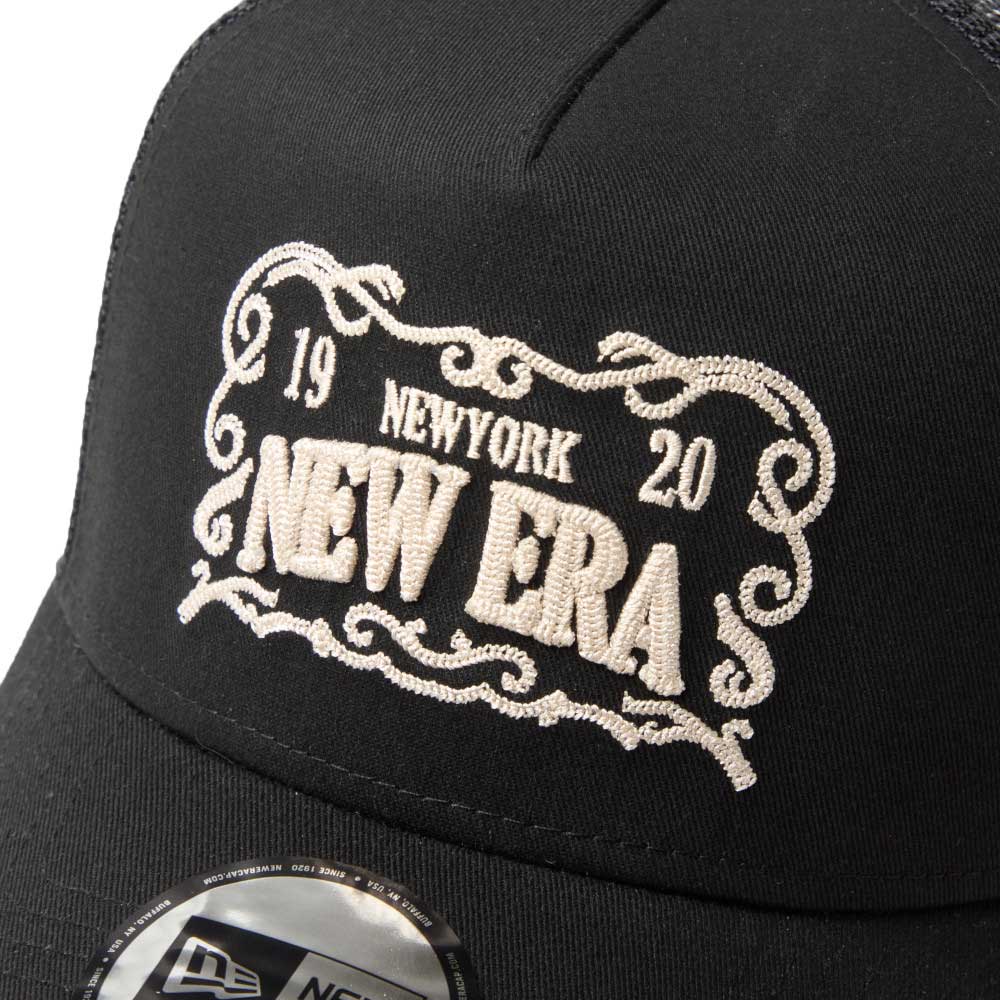 new era ne frame logo black 261 9forty a frame trucker cap opposite