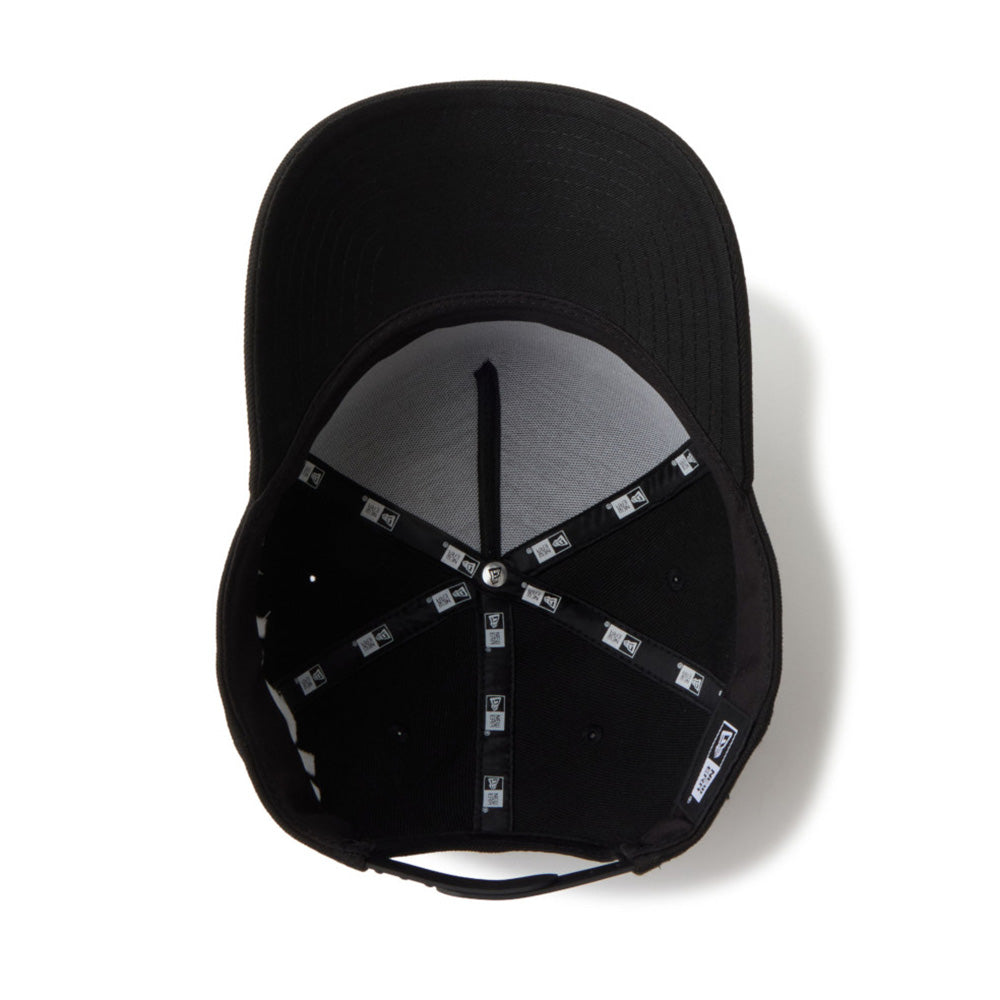 new era wordmark tagging essential black 9forty a frame adjustable cap opposite