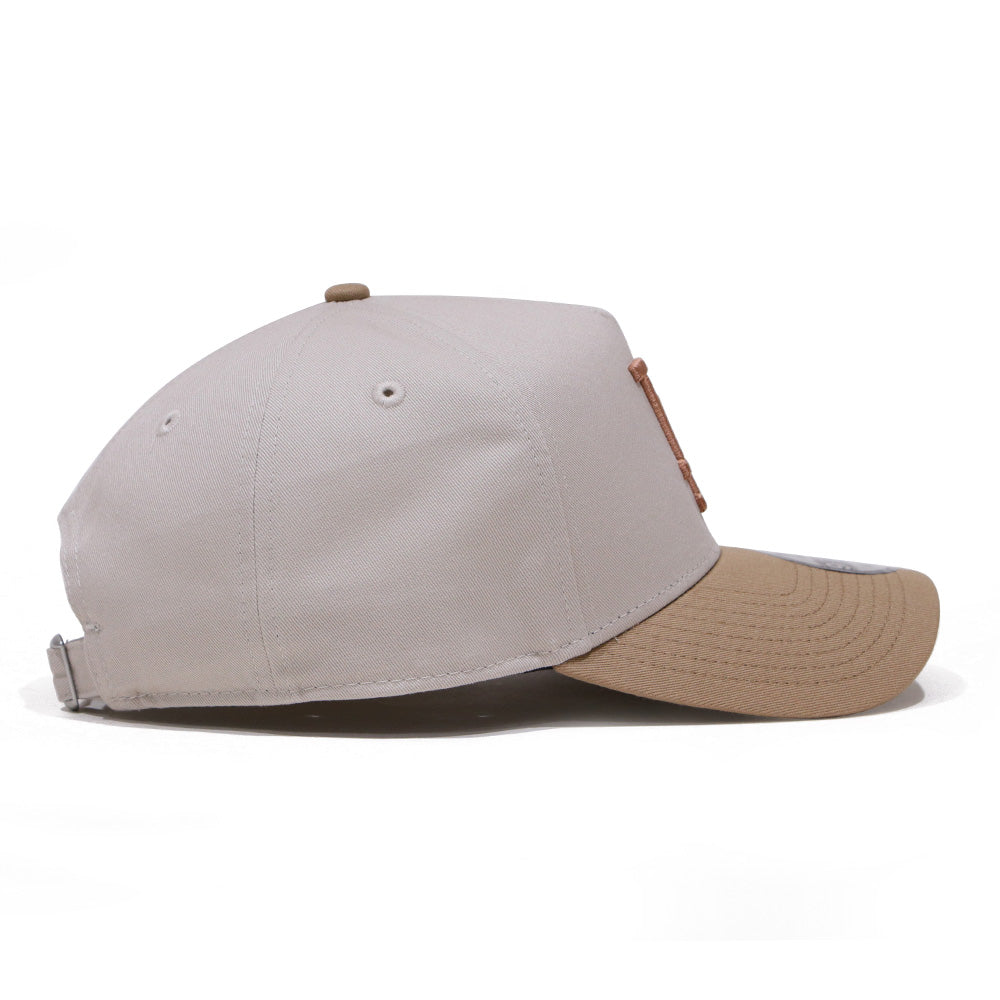 new era los angeles dodgers mocha mousse multi 9forty a frame adjustable cap angle