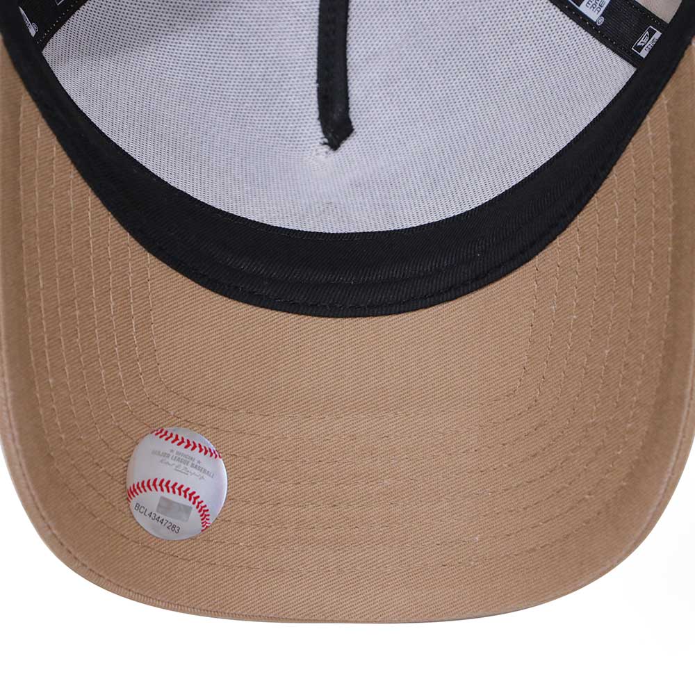 new era los angeles dodgers mocha mousse multi 9forty a frame adjustable cap side