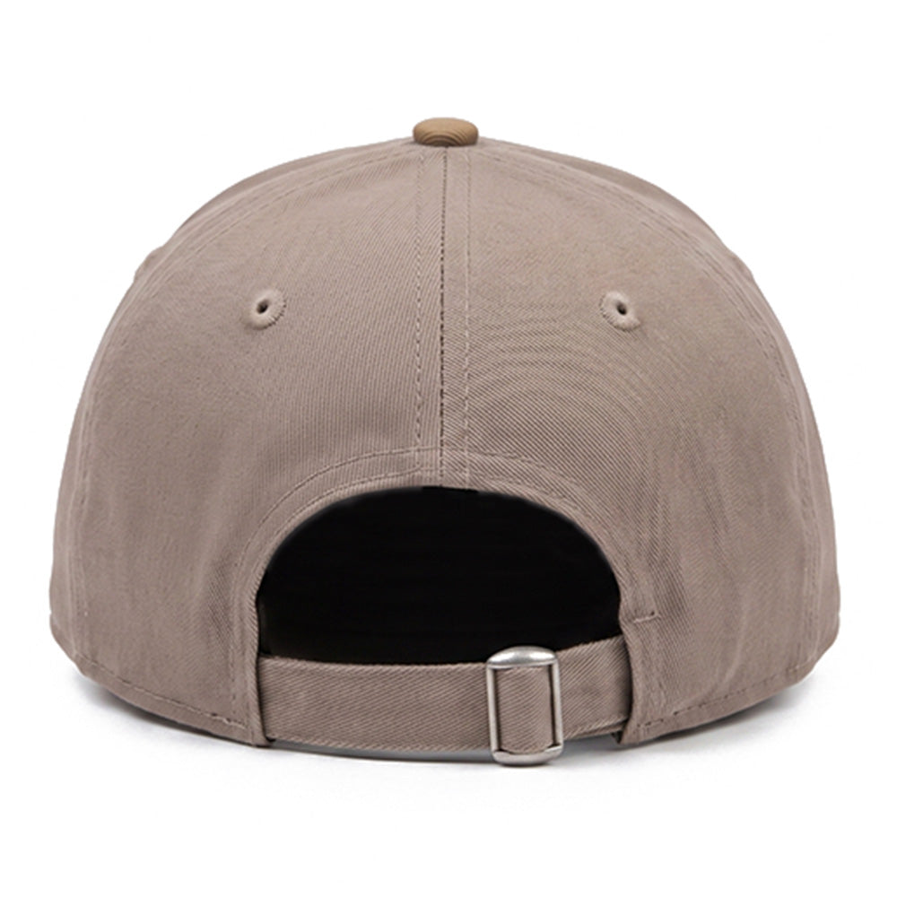 new era script mocha mousse white mocha 9forty adjustable cap logo and print