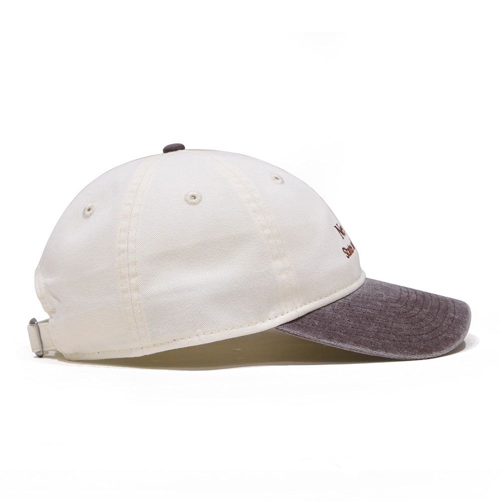 new era state of new york cream red 9twenty adjustable cap angle