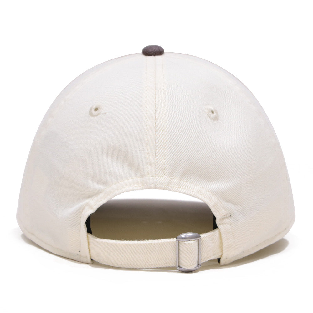 new era state of new york cream red 9twenty adjustable cap side