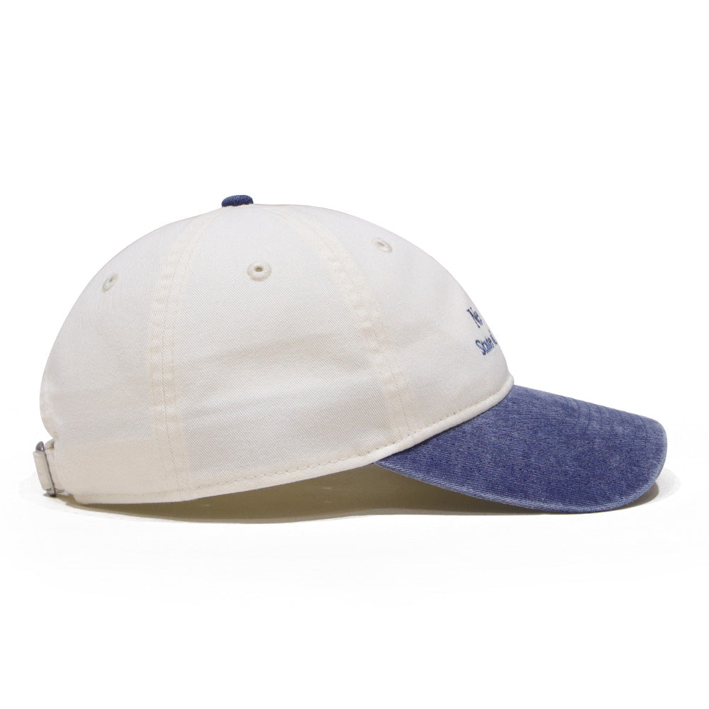 new era state of new york cream blue 9twenty adjustable cap angle
