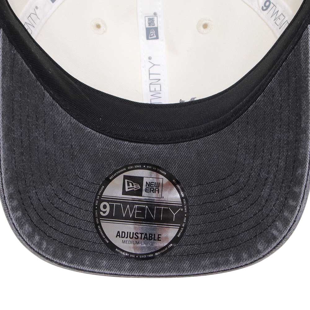 new era state of new york cream black 9twenty adjustable cap side