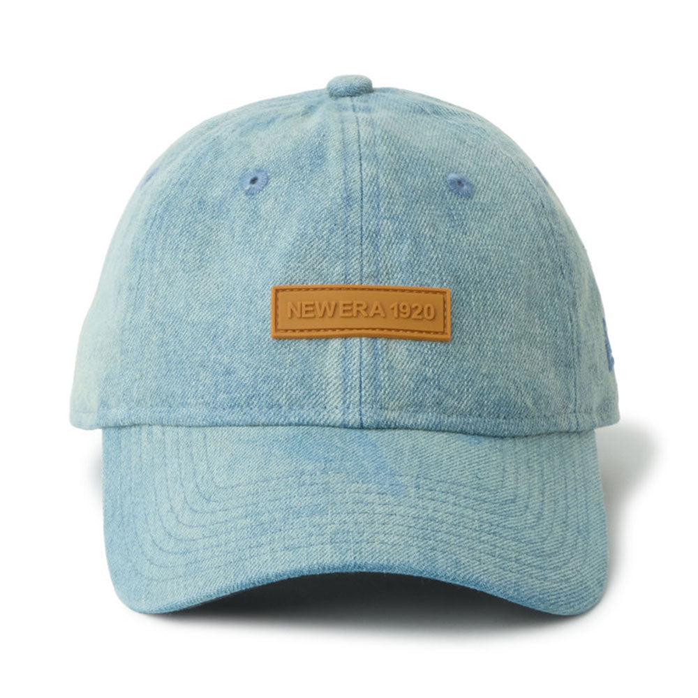 new era 1920 patch washed denim 9twenty adjustable cap opposite