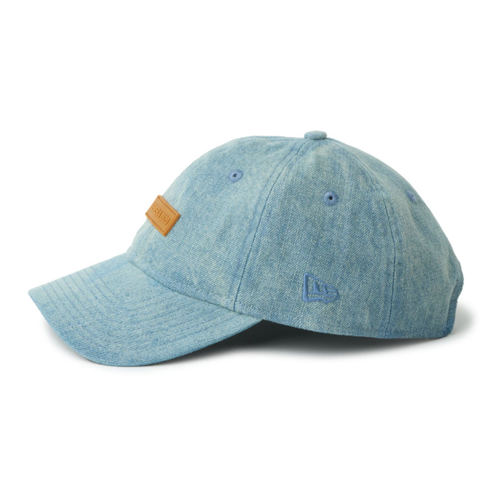 new era 1920 patch washed denim 9twenty adjustable cap opposite side or other angle view