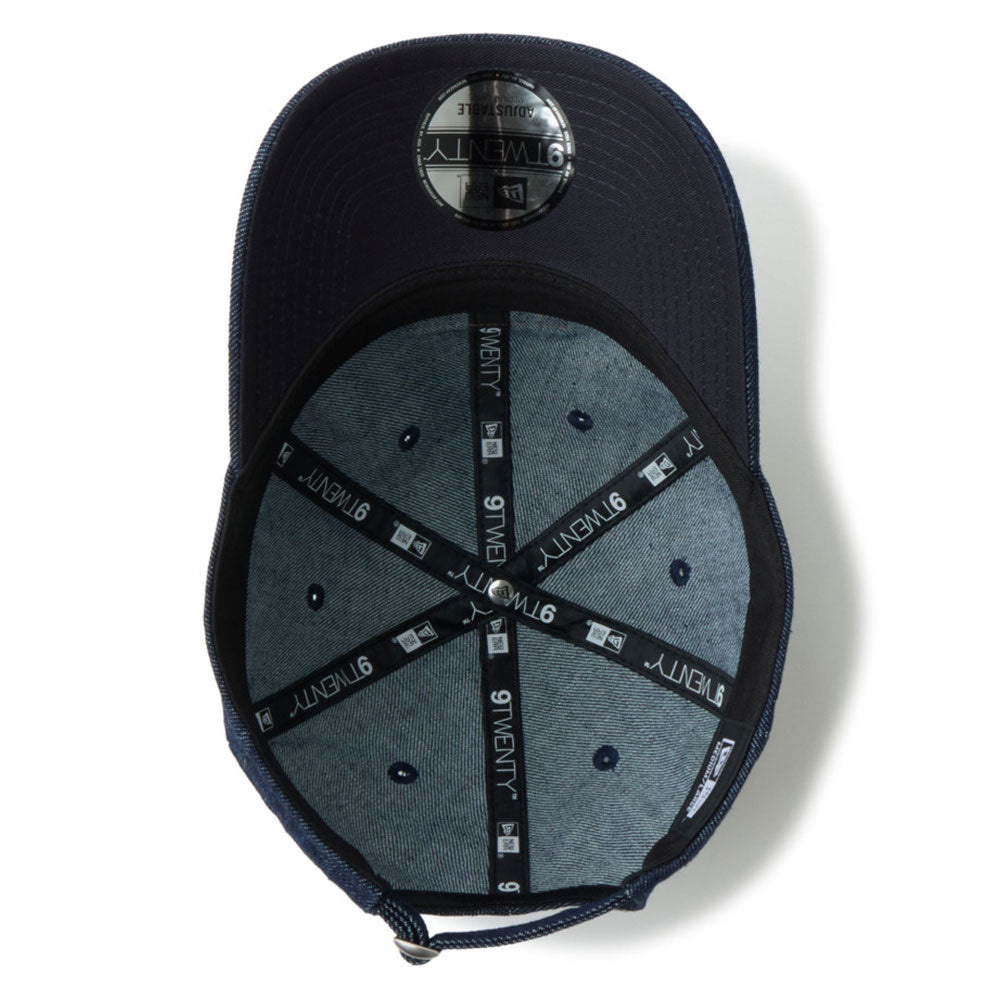 new era 1920 patch denim 9twenty adjustable cap detail and color