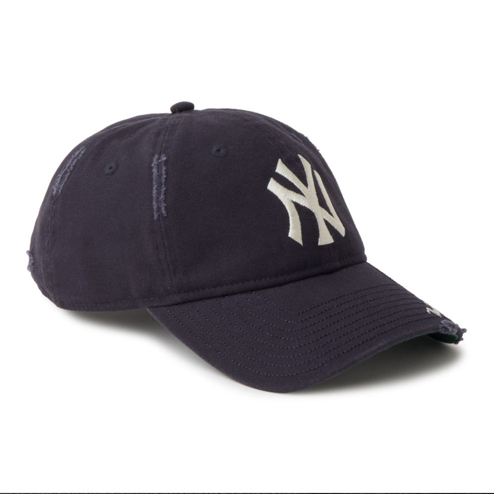 New York Yankees Visor Logo Navy 9TWENTY Adjustable Cap