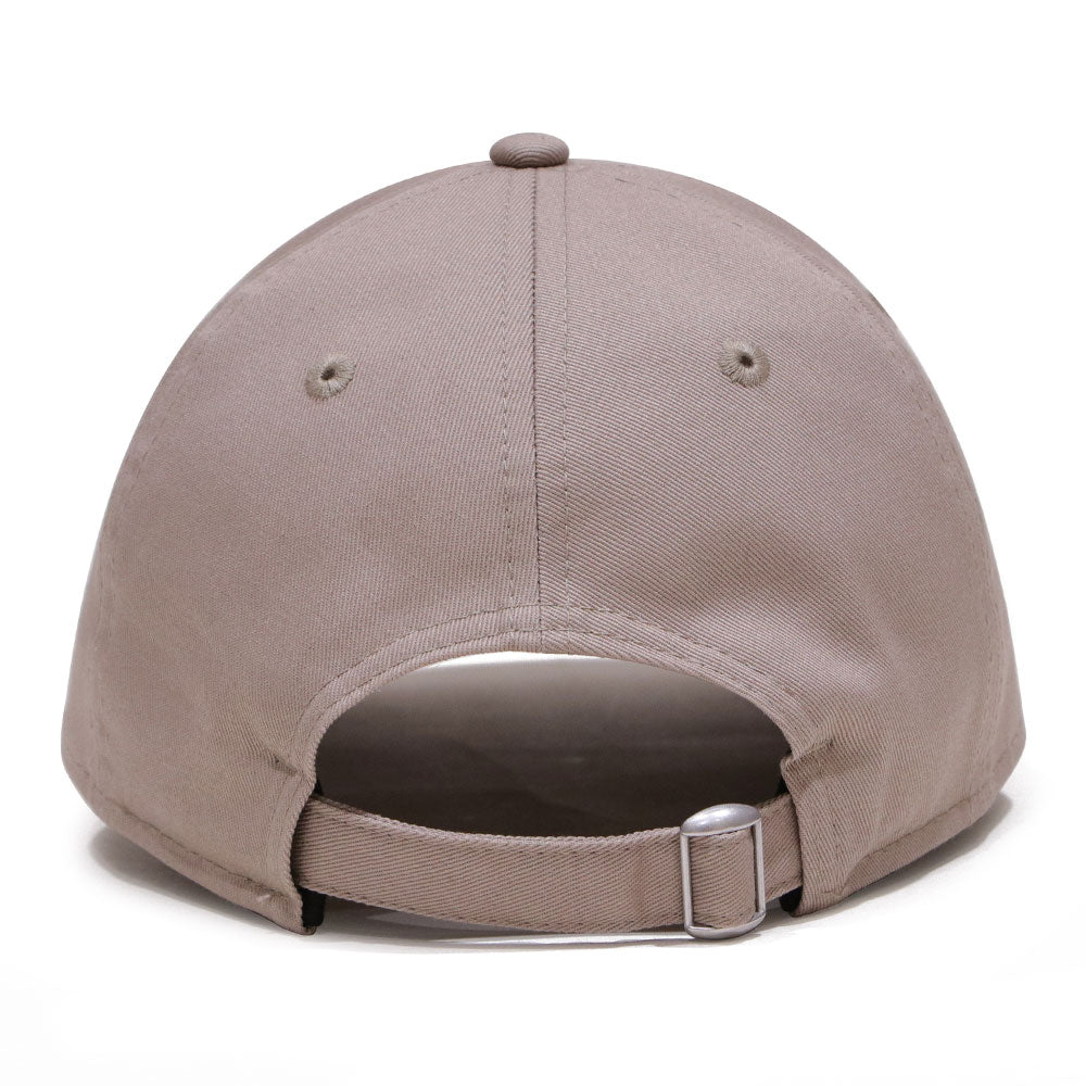 new era script logo spare strap brown 9twenty adjustable cap logo and print