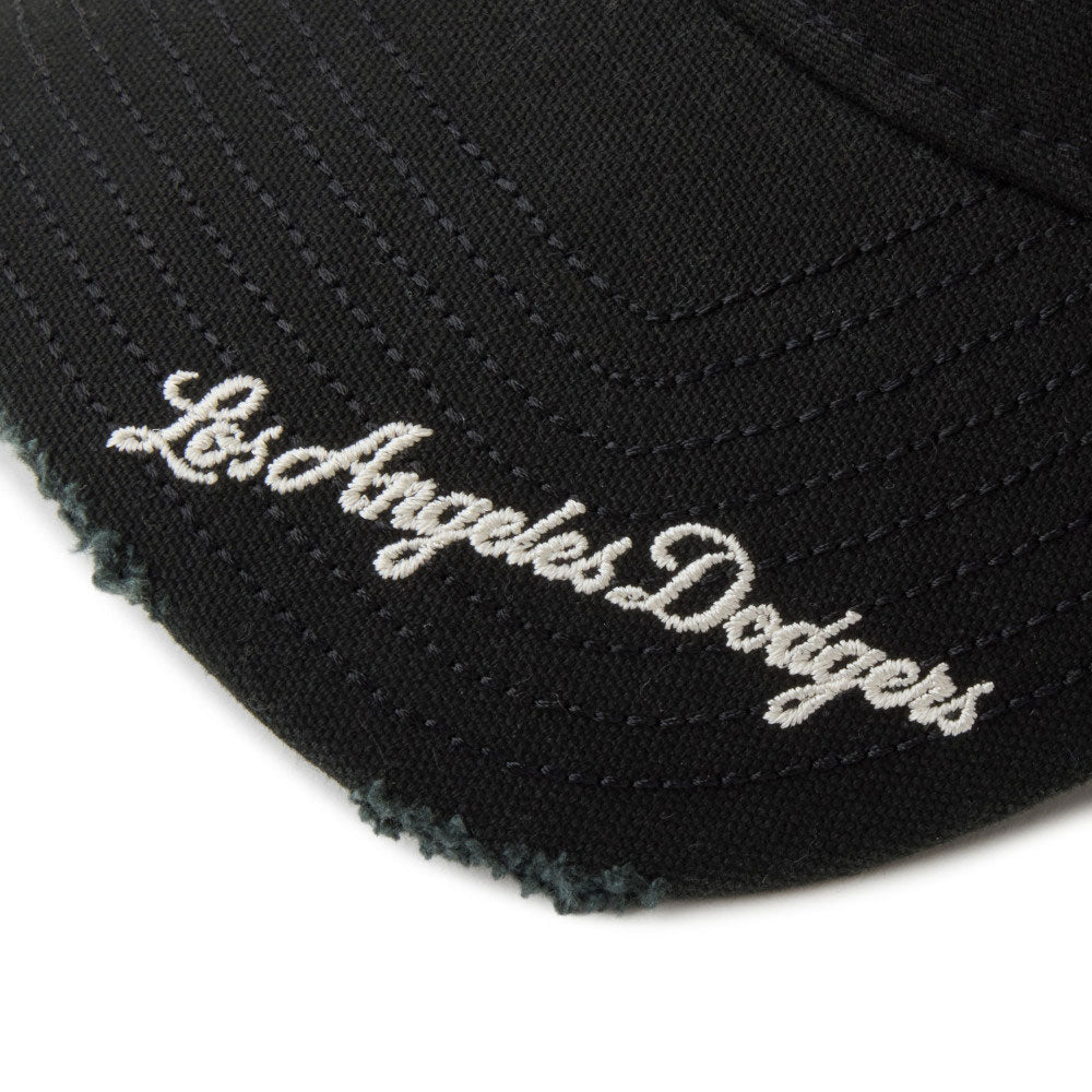 new era los angeles dodgers visor logo black 9twenty adjustable cap angle
