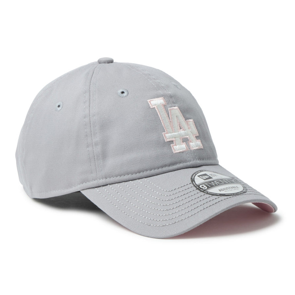 new era los angeles dodgers sakuranagashi grey 9twenty adjustable cap side