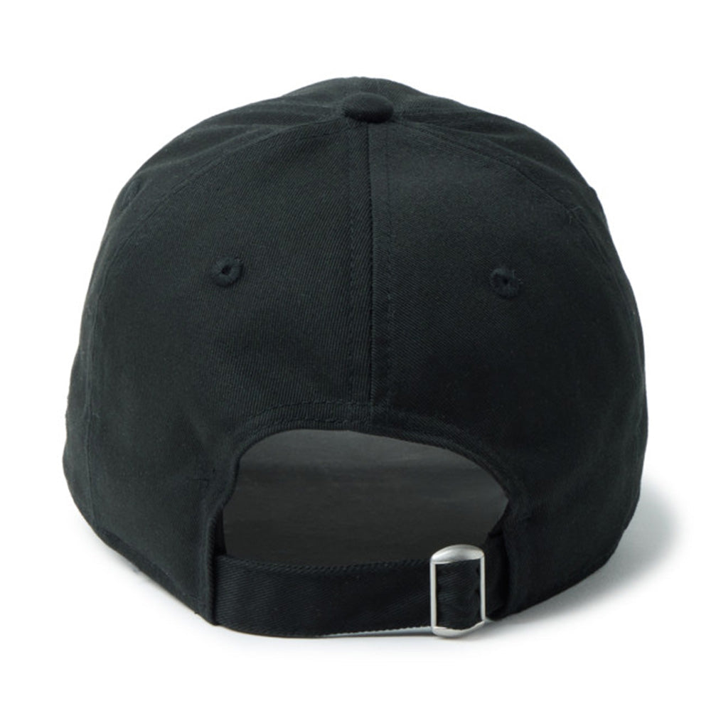 new era script mini metal logo black 9twenty adjustable cap angle