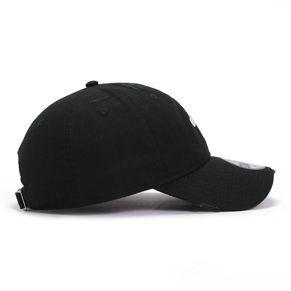 new era ne script damaged duck black 9twenty adjustable cap opposite