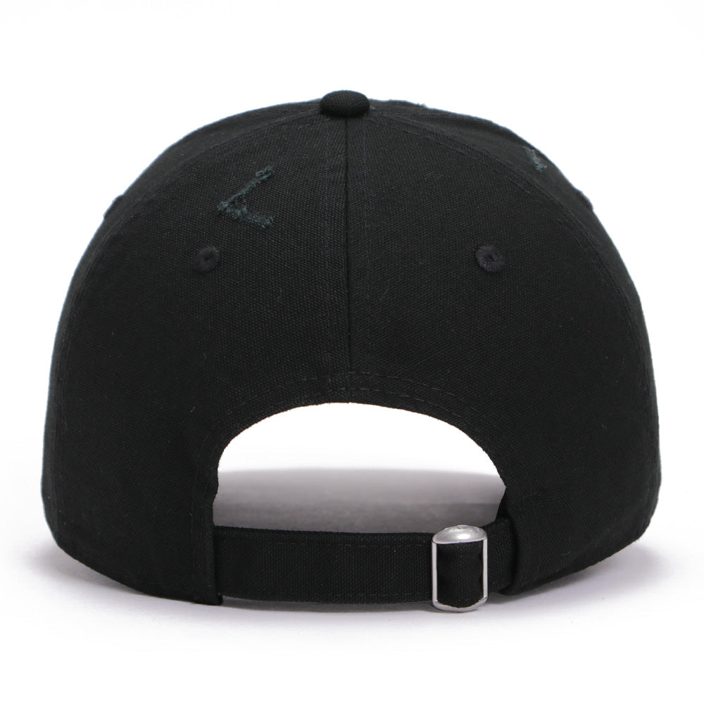 new era ne script damaged duck black 9twenty adjustable cap angle