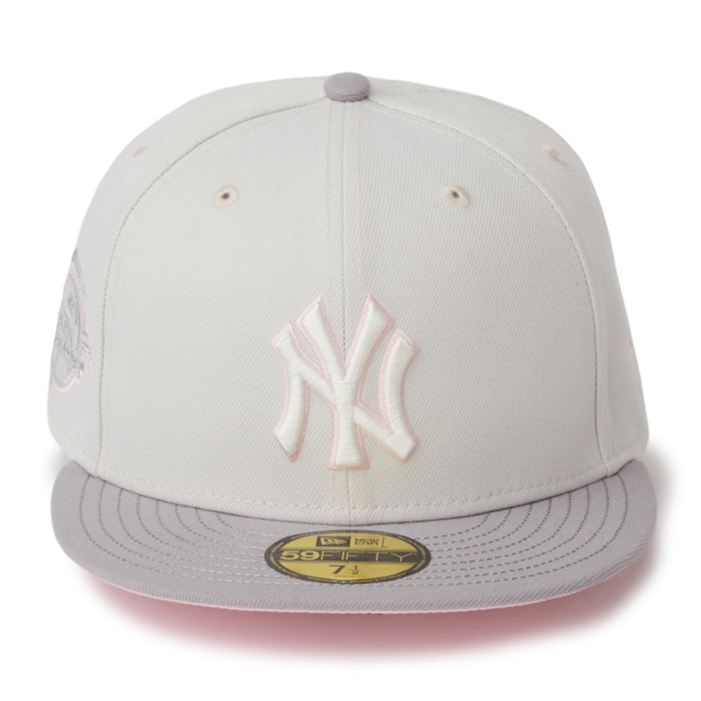 new era new york yankees sakuranagashi grey 59fifty fitted cap logo and print