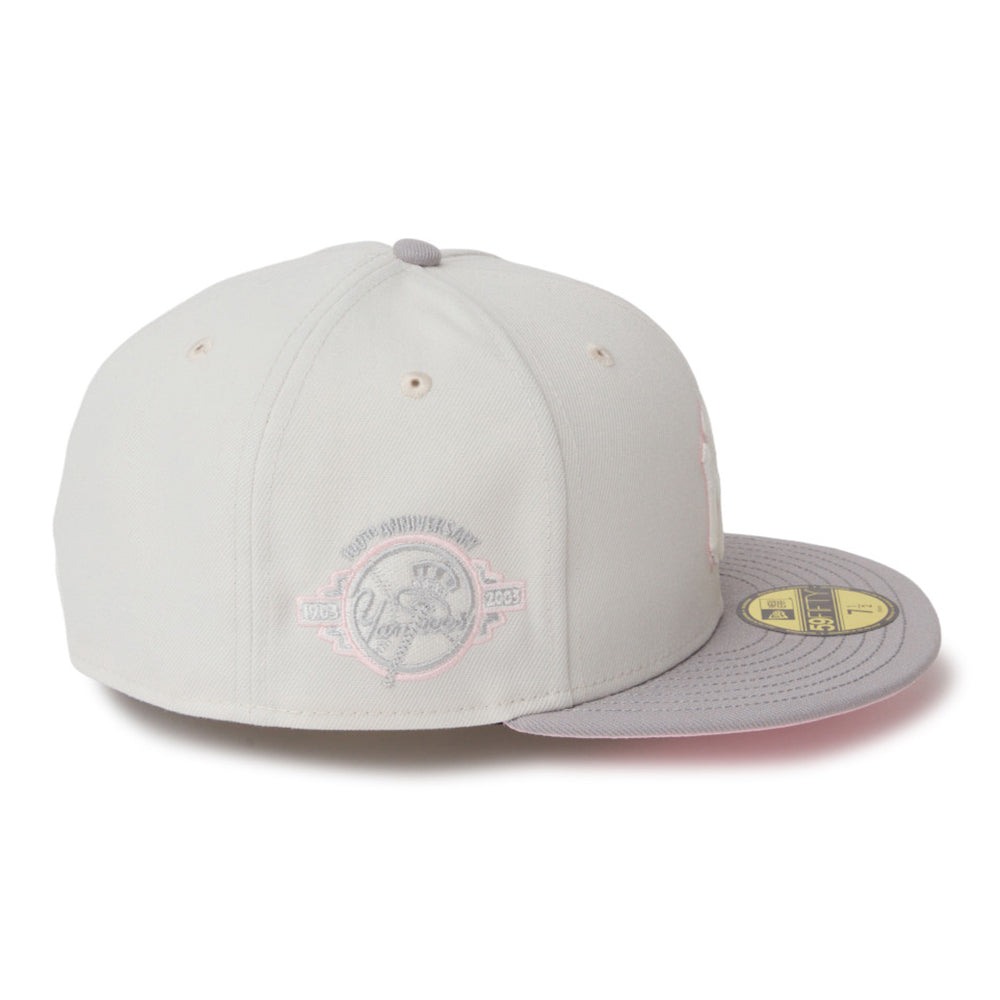 New York Yankees Sakuranagashi Grey 59FIFTY Fitted Cap