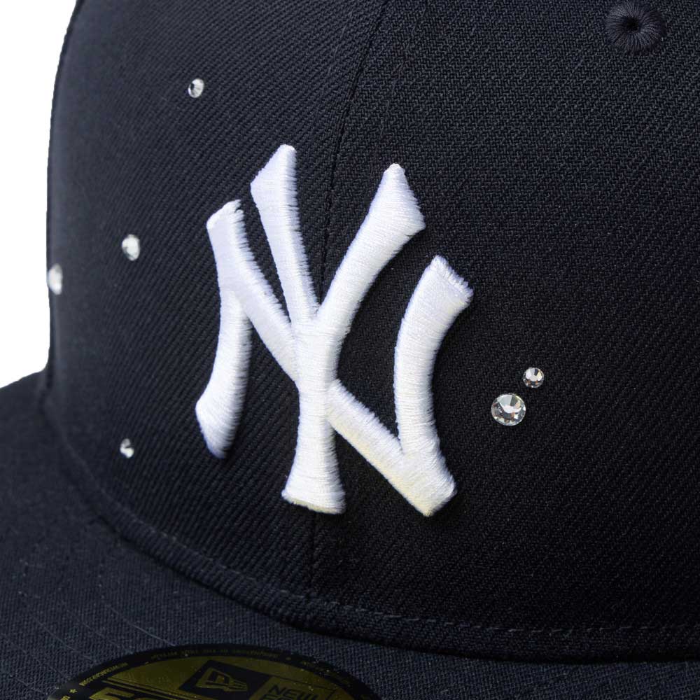 new era new york yankees night out navy 59fifty fitted cap logo and print