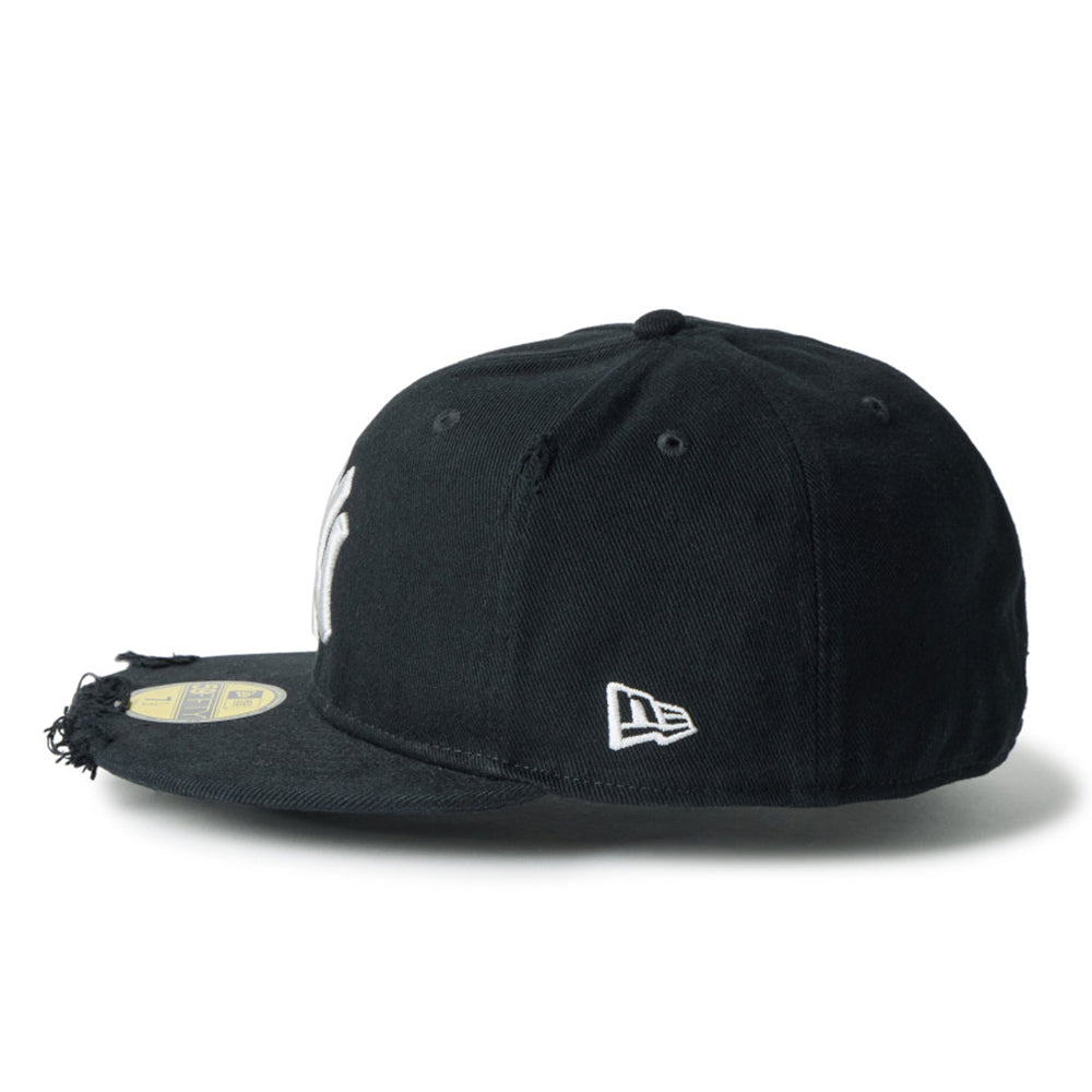 New York Yankees Damaged Twill Black 59FIFTY Fitted Cap