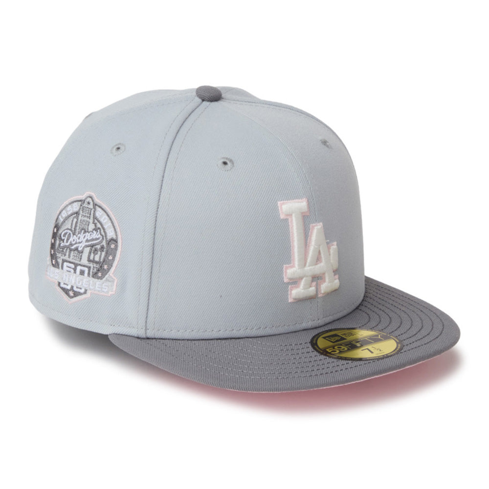Los Angeles Dodgers Sakuranagashi Grey 59FIFTY Fitted Cap | New