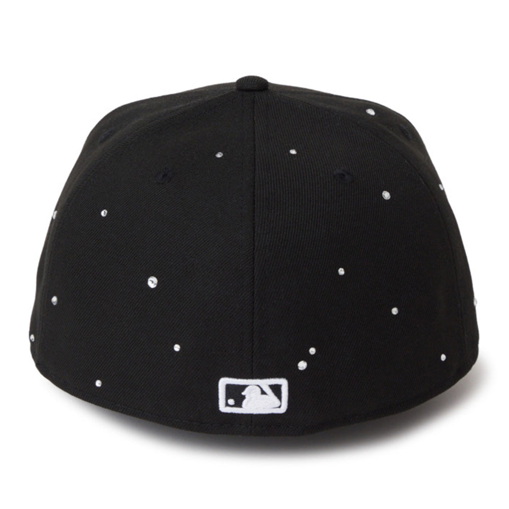 new era los angeles dodgers night out black 59fifty fitted cap angle