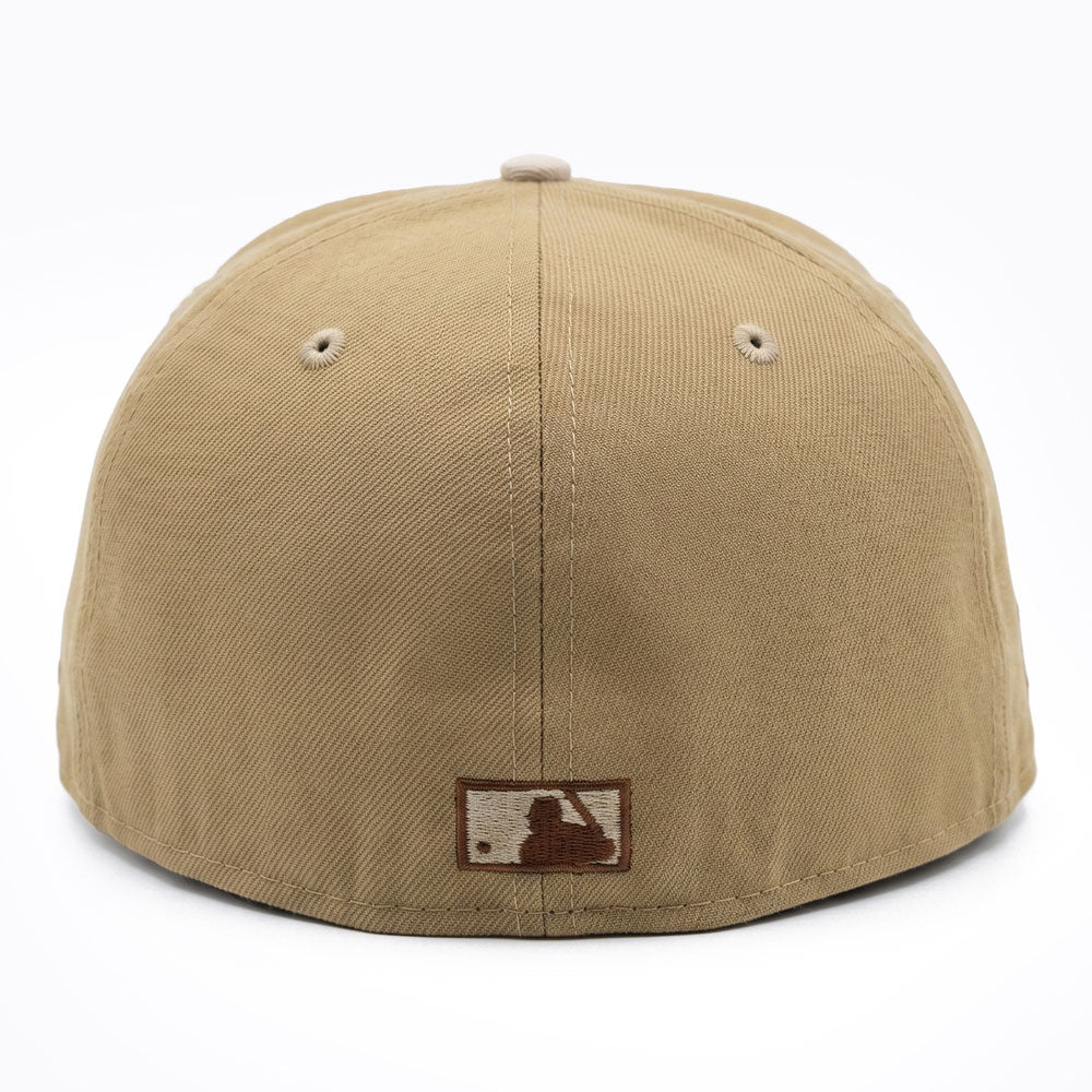 new era los angeles dodgers camo khaki 59fifty fitted cap side