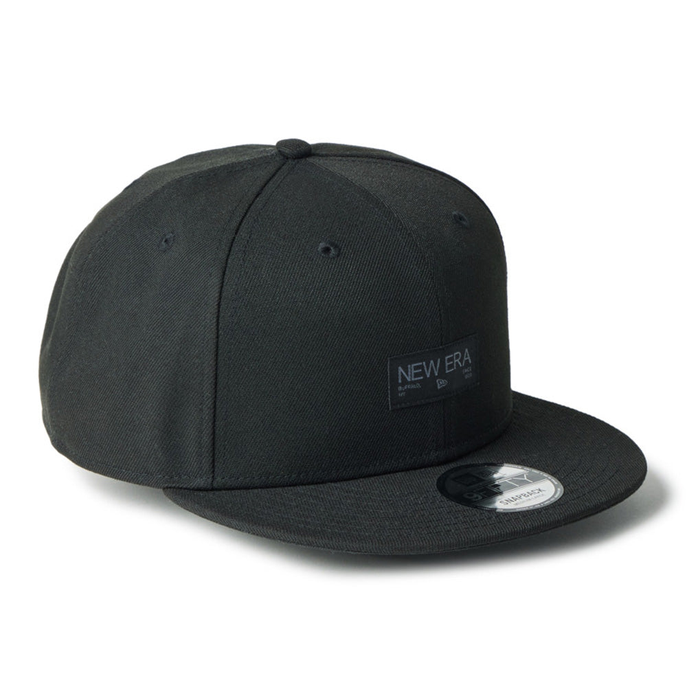 Black Wordmark Metal Flag Black 9FIFTY Snapback Cap