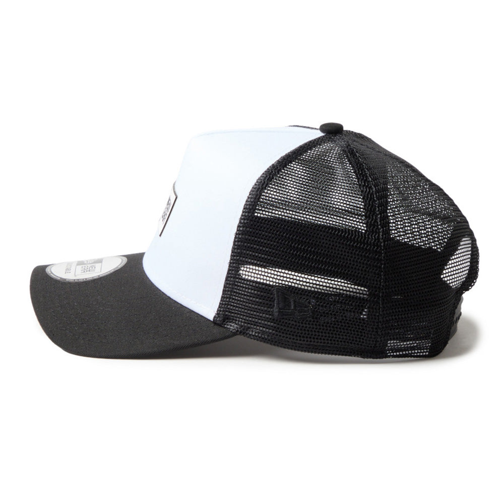 TPU Box Logo White Black 9FORTY A-Frame Trucker Cap