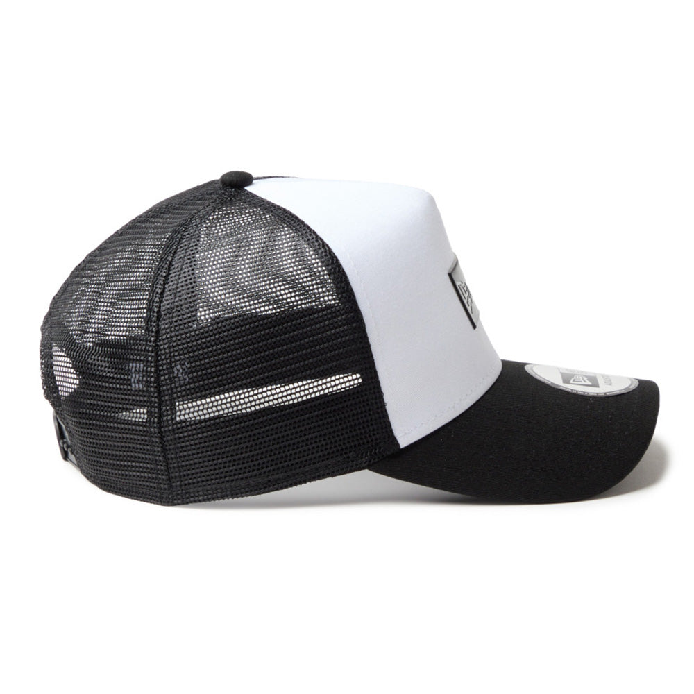 TPU Box Logo White Black 9FORTY A-Frame Trucker Cap
