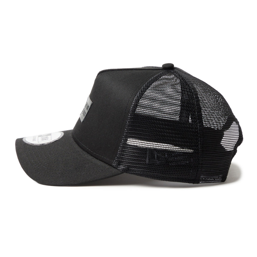 TPU Box Logo Tonal Black 9FORTY A-Frame Trucker Cap