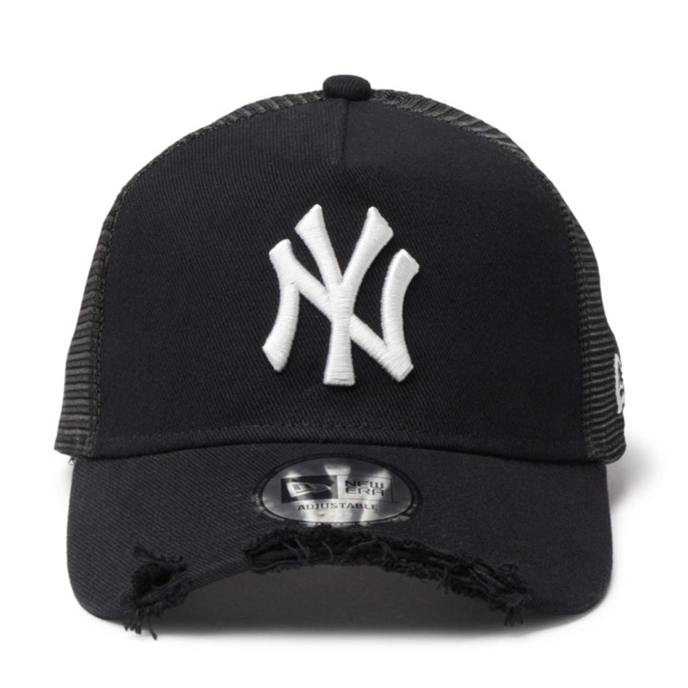 new era new york yankees damaged cap navy 9forty a frame trucker cap opposite