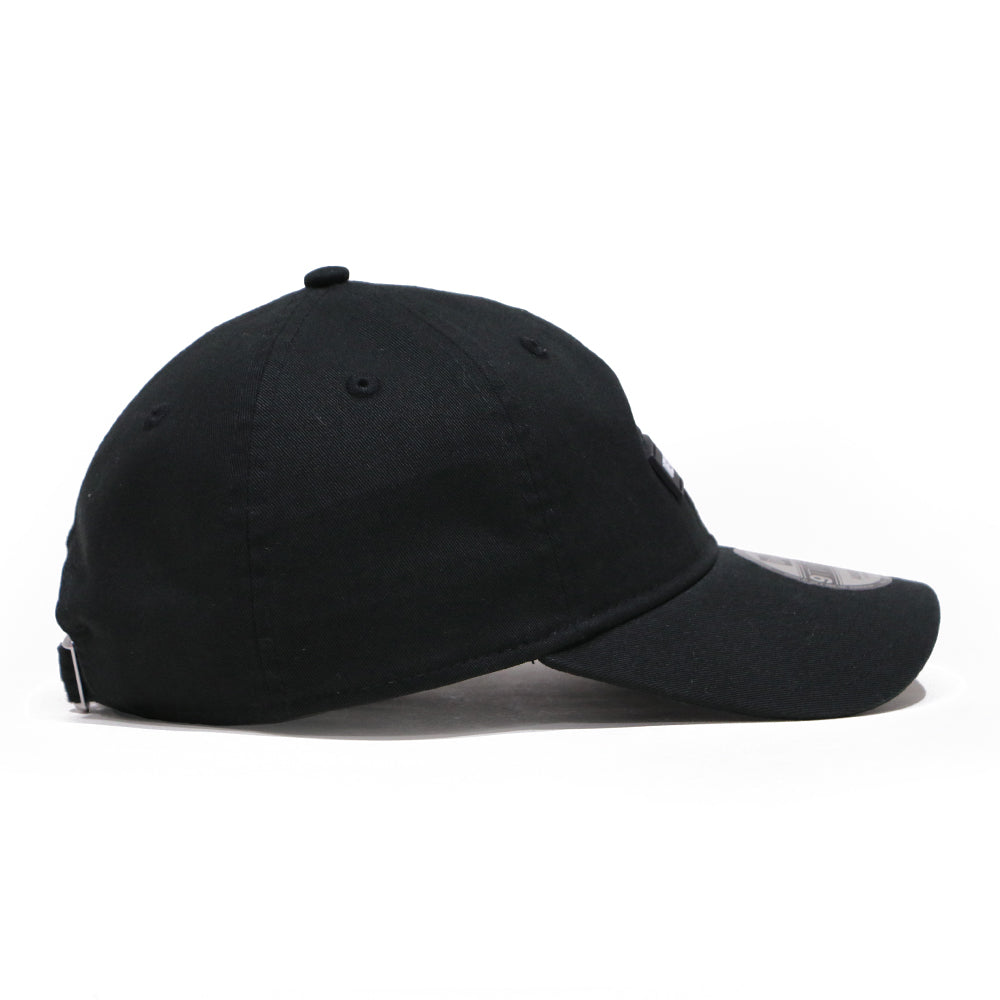 new era wordmark patch ne1920 black 9twenty adjustable cap logo and print