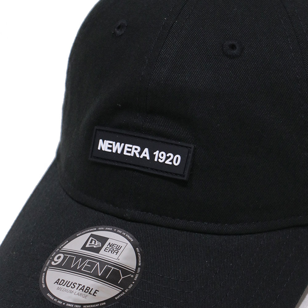 new era wordmark patch ne1920 black 9twenty adjustable cap side