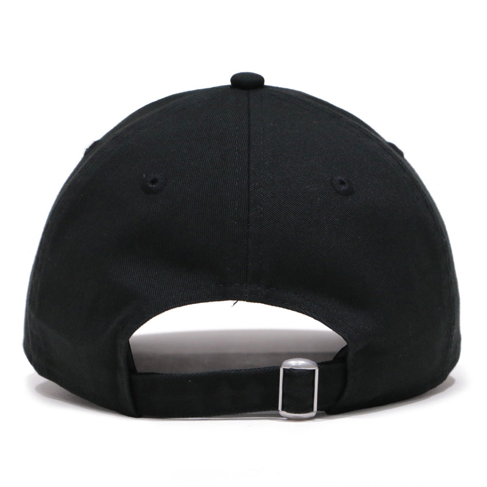 new era wordmark patch ne1920 black 9twenty adjustable cap detail and color