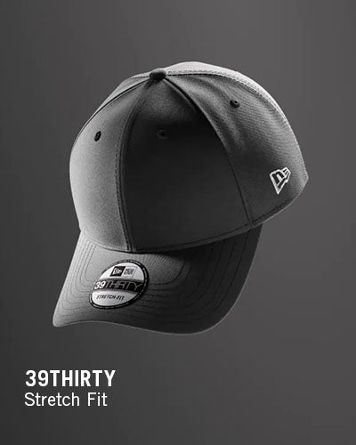 Gray cap with '39Thirty' label on a dark gray background