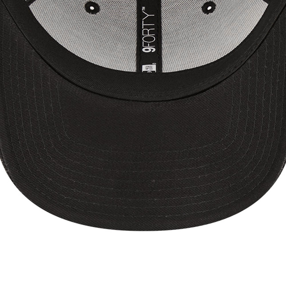 new era new york yankees neon outline black neon blue 9forty adjustable cap side